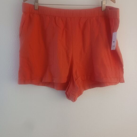 BP. Cuff Hem Linen Blend coral glow  Shorts size 2X - Picture 1 of 4